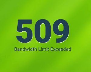رفع ارور 509 bandwidth limit exceeded