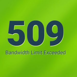 رفع ارور 509 bandwidth limit exceeded