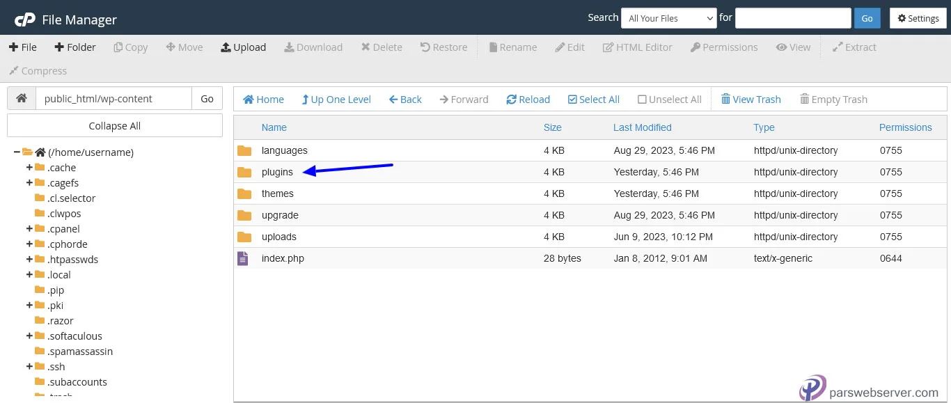 فولدر پورود‌ها