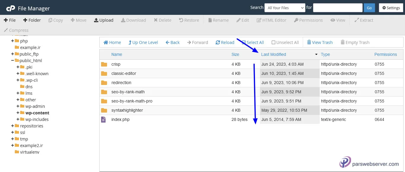 سورت کردن پورود‌ها