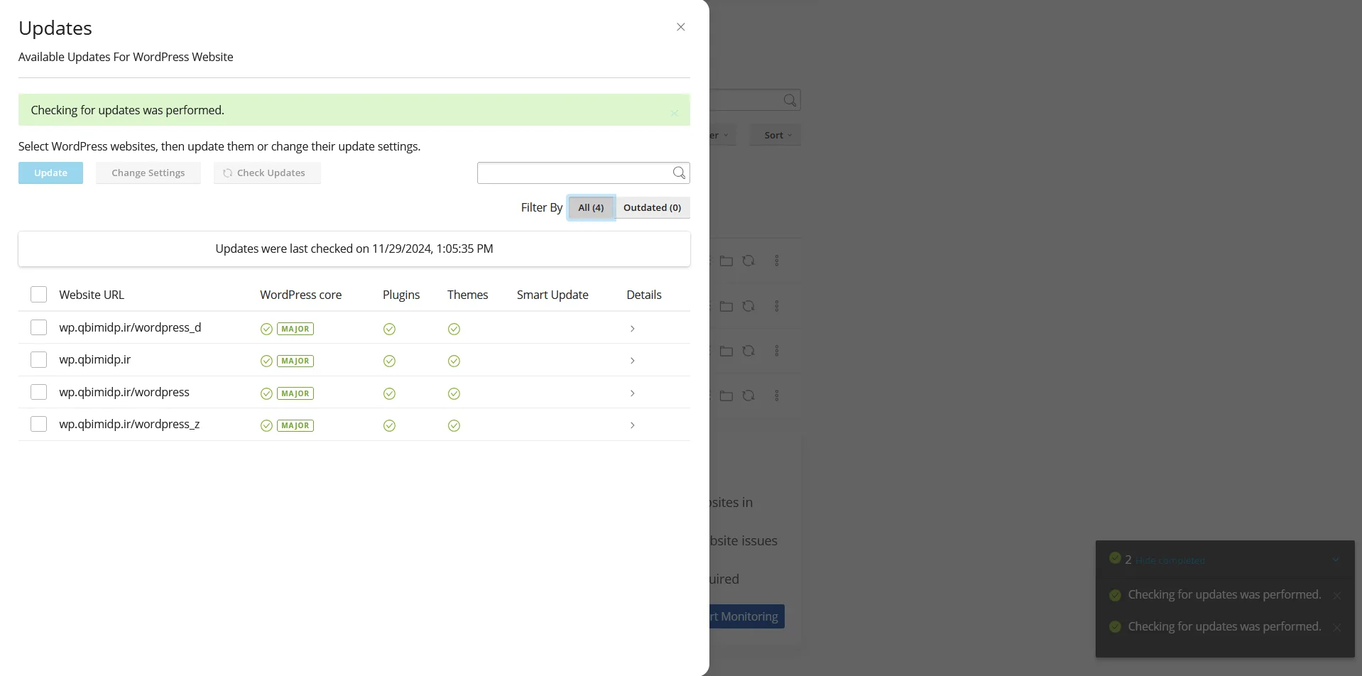 بروزرسانی خودکار بروزرسانی خودکار وردپرس در wptoolkit