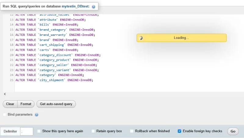 query finish