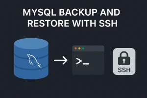 آموزش تهیه بک آپ و ریستور MySQL با SSH آموزش تهیه بک آپ و ریستور MySQL با SSH