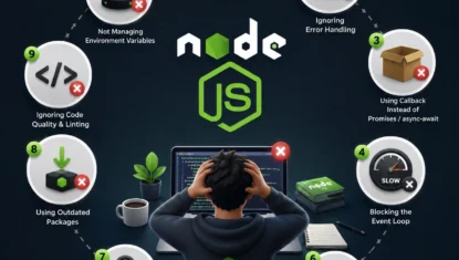 10 اشتباه رایج توسعه دهندگان Nodejs و راه حل آن ها 10 اشتباه رایج توسعه دهندگان Nodejs و راه حل آن ها