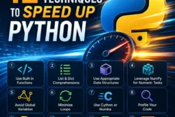 12 تکنیک حرفه ای برای افزایش سرعت پایتون!